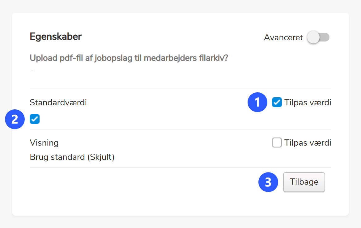 Aktivér parameteren